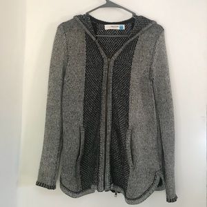 Anthropology sparrow zip up sweater